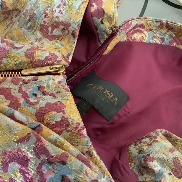 Floral Metallic Zac Posen for Target Sleeveless mini-dress - Picture 5 of 8